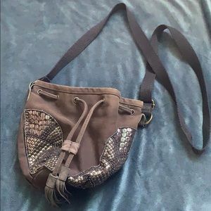 American Eagle Brown Beaded Crossbody